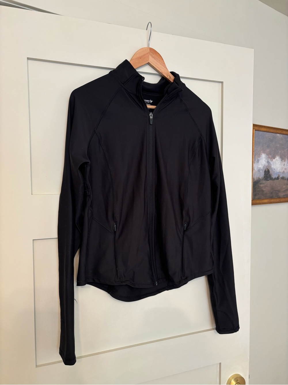 Old Navy Black Full-Zip Active Utility Jacket